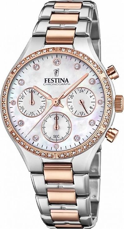 FESTINA Ladies Chronograph with Crystals F20403/1