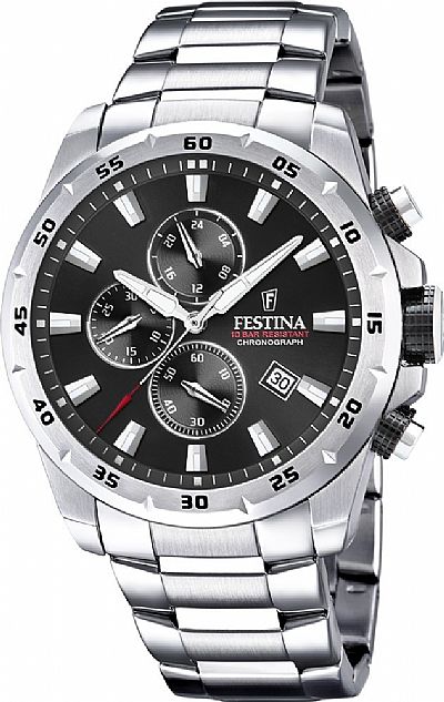 FESTINA Silver Stainless Steel Chronograph F20463/4