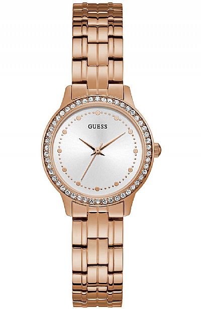 GUESS CHELSEA LADIES ROSEGOLD STEEL W1209L3