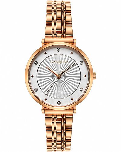 VOGUE Bliss Crystals Rose Gold Stainless Steel Bracelet 815351