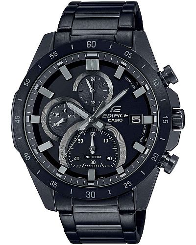 CASIO EDIFICE BLACK STEEL CHRONO EFR-571MDC-1AVUEF