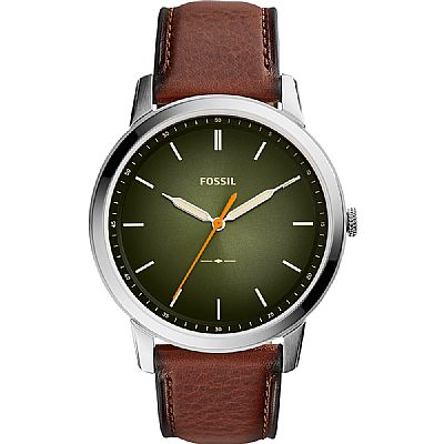 FOSSIL Minimalist Brown Leather Strap FS5870