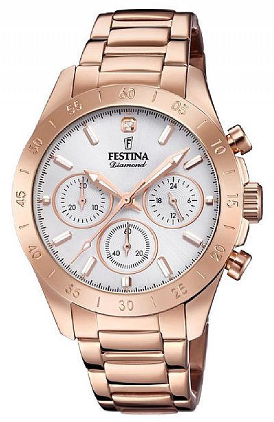 FESTINA Boyfriend Ladies Rosegold Steel F20399/1