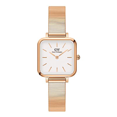 DANIEL WELLINGTON QUADRO STUDIO Rose Gold Stainless Steel Bracelet DW00100517