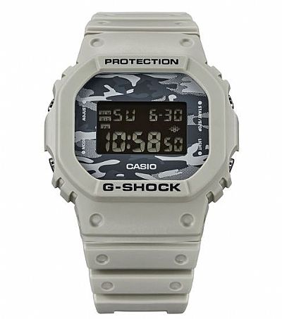 CASIO G-Shock Camo Utility Series Grey Rubber Strap DW-5600CA-8ER