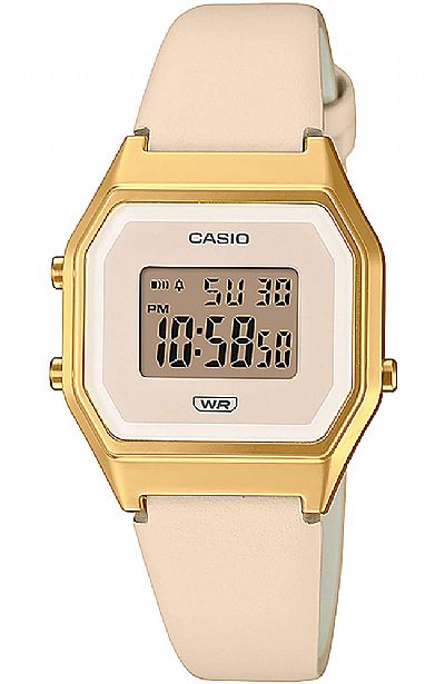 CASIO Vintage Pink Leather LA-680WEGL-4EF