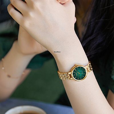 Citizen ECO-DRIVE ROSE GOLD TONE GREEN DIAL EM0993-82Z