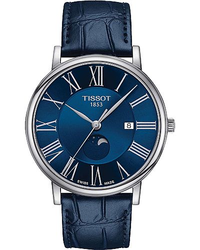 TISSOT Carson Premium Moonphase Blue Leather Strap T122.423.16.043.00