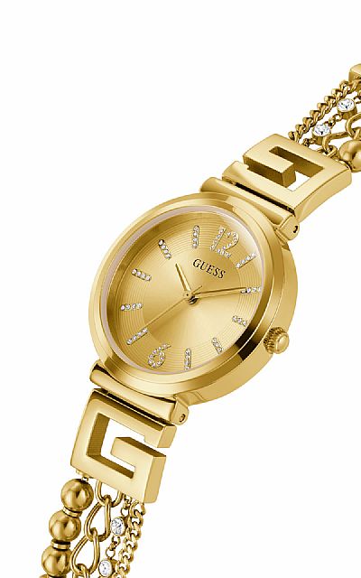 GUESS G CLUSTER GW0545L2 Ladies Gold steel