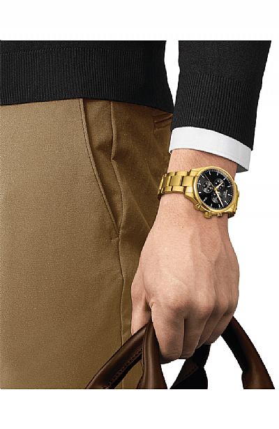 TISSOT XL Classic Gold Stainless Steel Chronograph T116.617.33.051.00