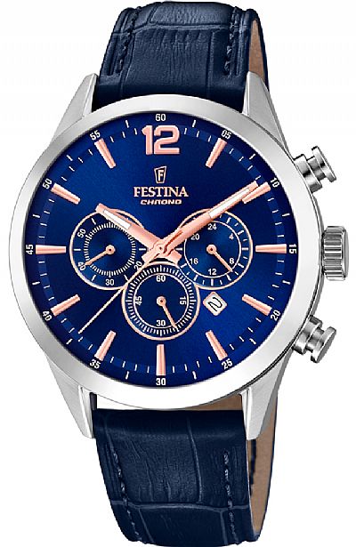 FESTINA Gents Brown Leather Chrono F20542/4