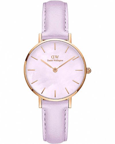 DANIEL WELLINGTON Petite Lavender Purple Leather Strap DW00100634