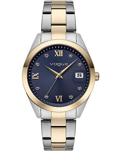 VOGUE Amelie Crystals Two Tone Stainless Steel Bracelet  613571