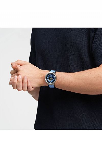 SWATCH Blue Daze Blue Rubber Strap  SB07S106