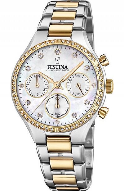 FESTINA Ladies Chronograph  with Crystals F20402/1