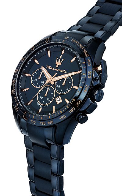 MASERATI Traguardo Blue Stainless Steel Chronograph  R8873612054