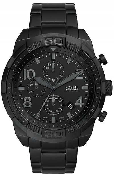 FOSSIL Bronson Black Stainless Steel Chronograph FS5712