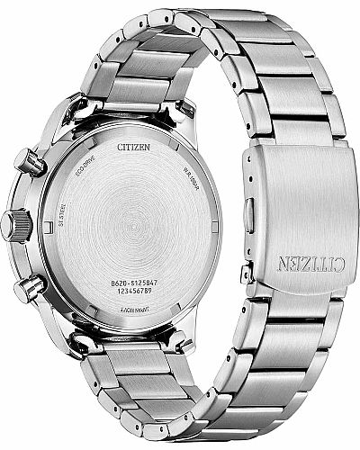 CITIZEN Eco-Drive Chronograph Silver Stainless Steel Bracelet   CA4500-91X