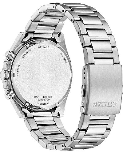 CITIZEN Eco-Drive Chronograph Silver Stainless Steel Bracelet CA4590-81X
