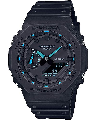 CASIO G-Shock Octagon 2100 Utility Black Series Black Rubber Strap GA-2100-1A2ER