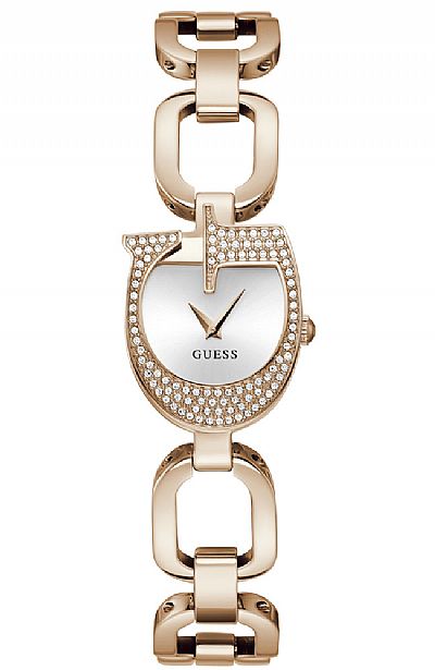 GUESS Gia Crystals Rosegold Gold Stainless Steel Bracelet GW0683L3