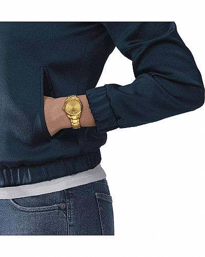TISSOT T-Classic PR 100 Gold Stainless Steel Bracelet T150.210.33.021.00