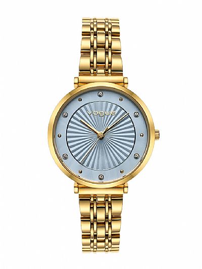 VOGUE Bliss Crystals Gold Stainless Steel Bracelet  815348