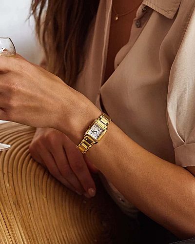 CITIZEN Eco-Drive L Gold Stainless Steel Bracelet EW5602-81D