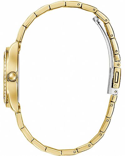 GUESS Mini Luna Crystals Gold Stainless Steel Bracelet   GW0841L5