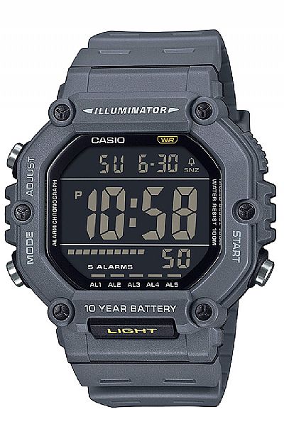 CASIO Standard Digital Black Rubber Strap AE-1600H-8BVEF