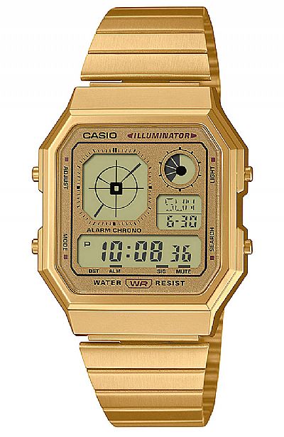 CASIO Gold Stainless Steel Bracelet  A130WEG-9AEF