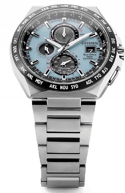 CITIZEN Eco Drive Radio Controlled Titanium Bracelet AT8238-84M  