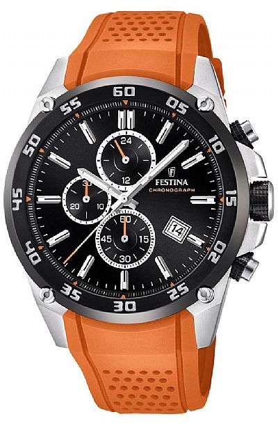  FESTINA Orange Rubber Chronograph F20330/4