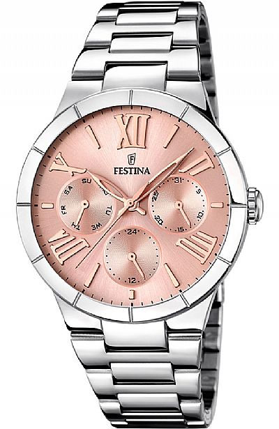 FESTINA Multifunction Silver Stainless Steel Bracelet F16716/3