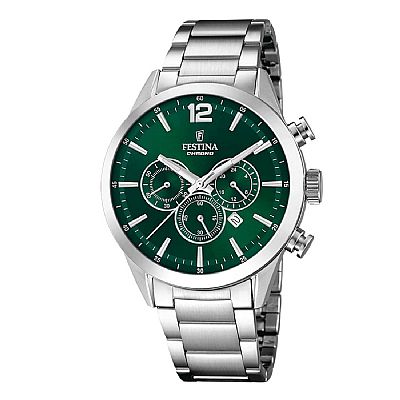 FESTINA Silver Stainless Steel Chronograph F20343/B