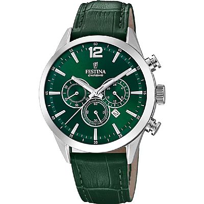 FESTINA Gents Brown Leather Chrono F20542/7