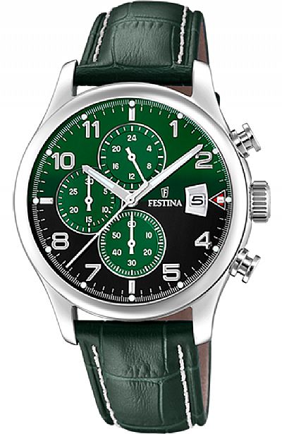 FESTINA TIMELESS CHRONOGRAPH Green Black F20375/8