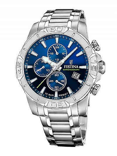  FESTINA Chronograph Silver Stainless Steel Bracelet  F20704/4