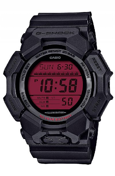CASIO G-Shock Black Rubber Strap GD-010BBR-1ER