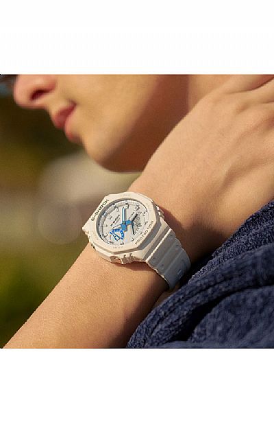  CASIO G-Shock White Rubber Strap GA-2100HDS-7AER