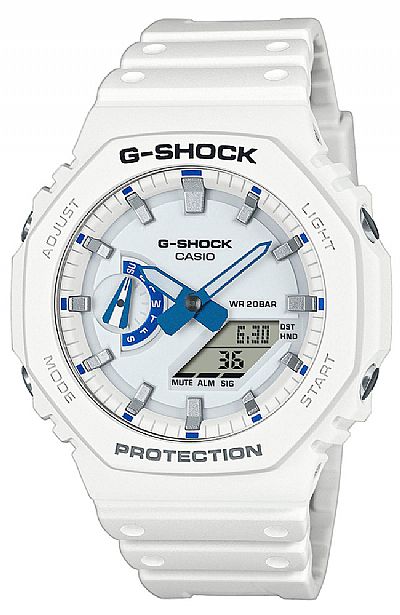  CASIO G-Shock White Rubber Strap GA-2100HDS-7AER