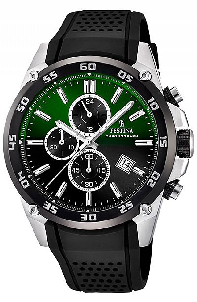  FESTINA Chronograph Black Rubber Strap  F20330/B
