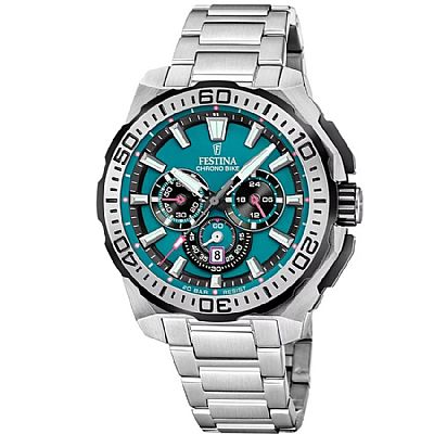 FESTINA CHRONO BIKE MEN'S WATCH F20724/6 BLUE STEEL 
