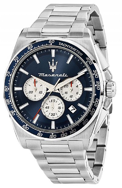  MASERATI Velocita Chronograph Silver Stainless Steel Bracelet R8873652005