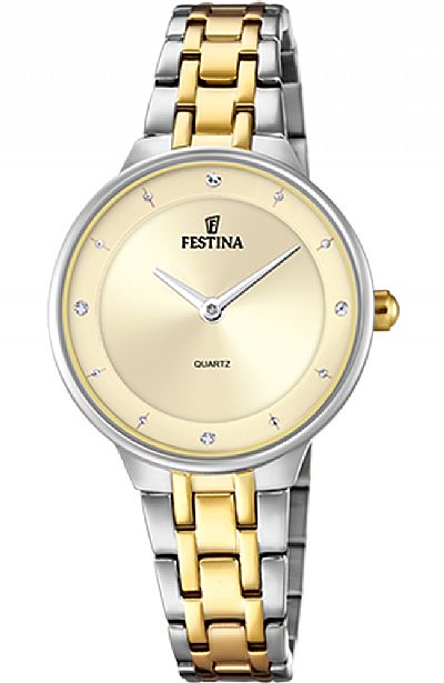 FESTINA Crystals Two Tone Stainless Steel Bracelet F20625/2