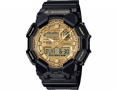 CASIO G-Shock Black Rubber Strap GA-010GGB-1A9ER