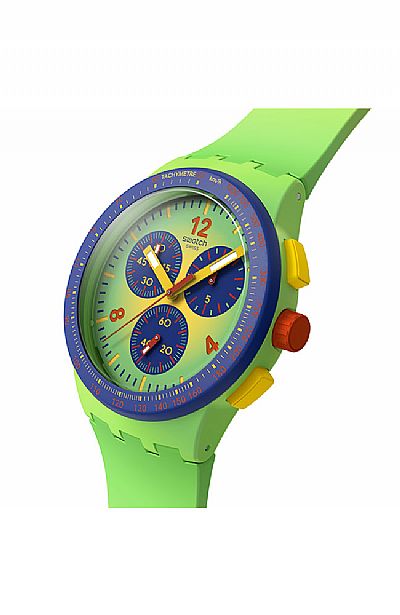 SWATCH Flowing Freshly Rubber Chronograph SUSG101