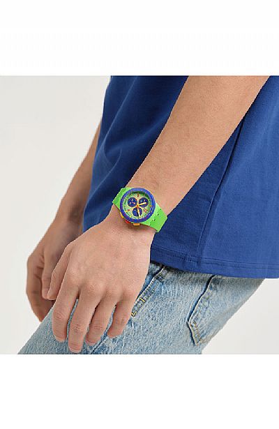 SWATCH Flowing Freshly Rubber Chronograph SUSG101