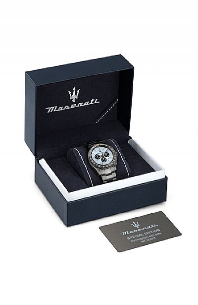 MASERATI Velocita Chronograph Black Stainless Steel Bracelet  R8873652004