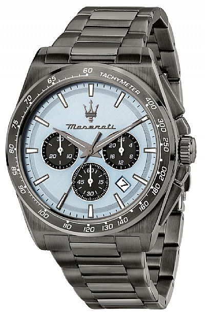 MASERATI Velocita Chronograph Black Stainless Steel Bracelet  R8873652004